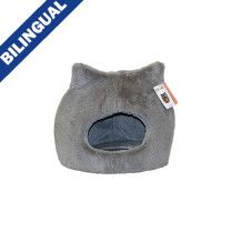 Ruff Love Cozy Cat Bed Grey 17&quot; x 17&quot;