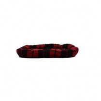 Ruff Love Crate Bed Bolster Style Buffalo Plaid 29&quot; X 18&quot; Dog Bed