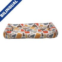 Ruff Love Bolster Cloud Bed Cobblestone 35&quot; x 46&quot; Dog Bed
