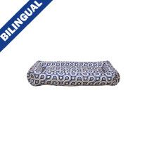 Ruff Love Bolster Cloud Bed Retro Squiggle 18&quot; x 26&quot; Dog Bed