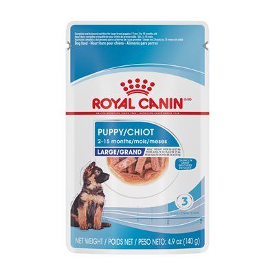 Royal Canin Size Health Nutrition Large Puppy Chunks in Gravy 5oz