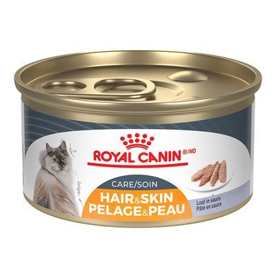 Royal Canin Feline Care Nutrition Hair &amp; Skin Care Loaf in Sauce Cat 3oz