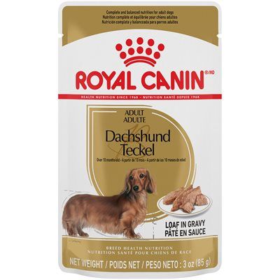 Royal Canin Breed Health Nutrition Dachshund Loaf in Gravy Dog 3oz