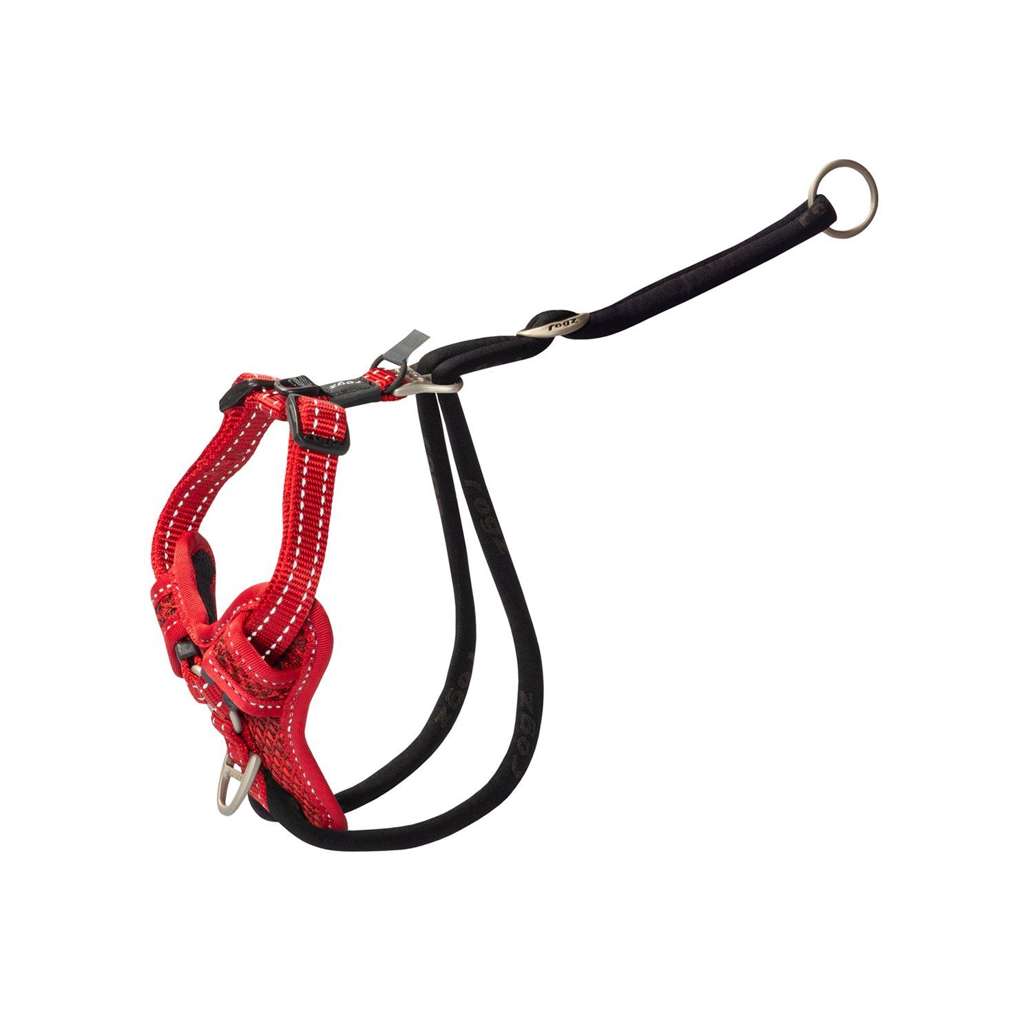 Rogz Stop Pull Harness Medium Red 32-52cm