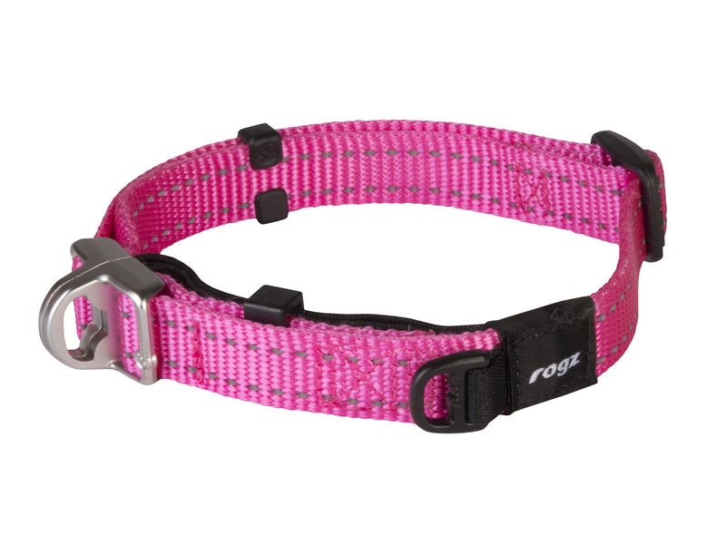 Rogz Safety Collar Medium Pink