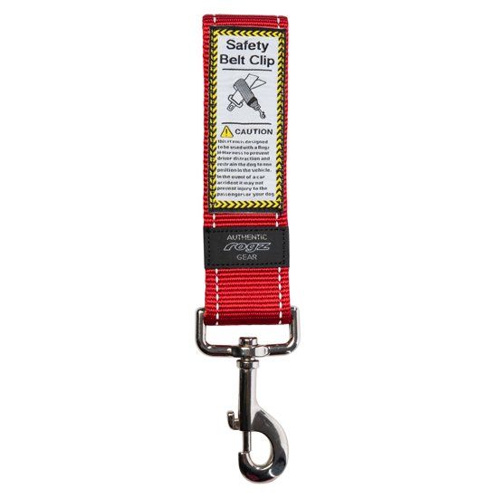 Rogz Car-Safe Seat Belt Clip Red