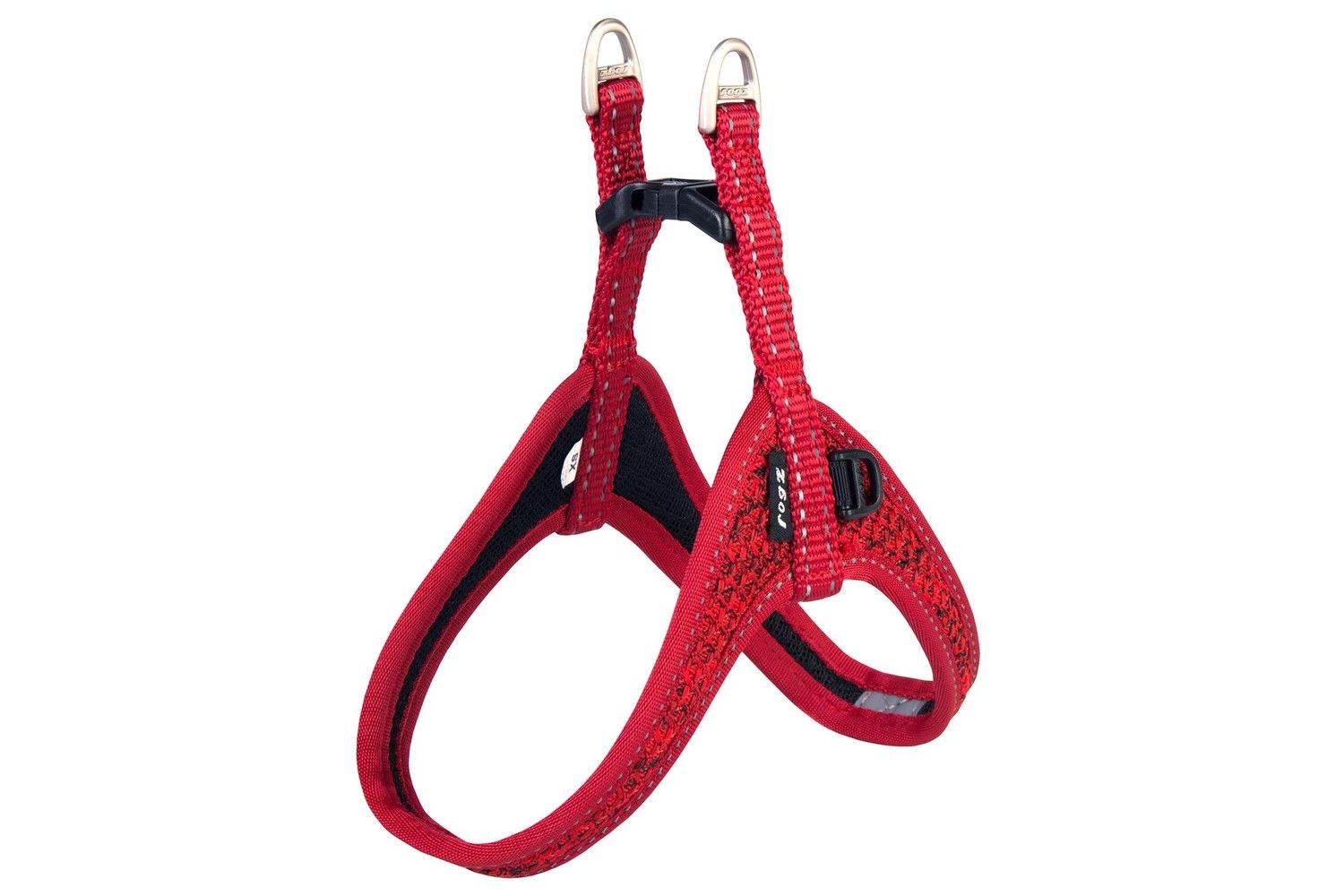 Rogz Fast-Fit Harness Small-Medium Red Reflective