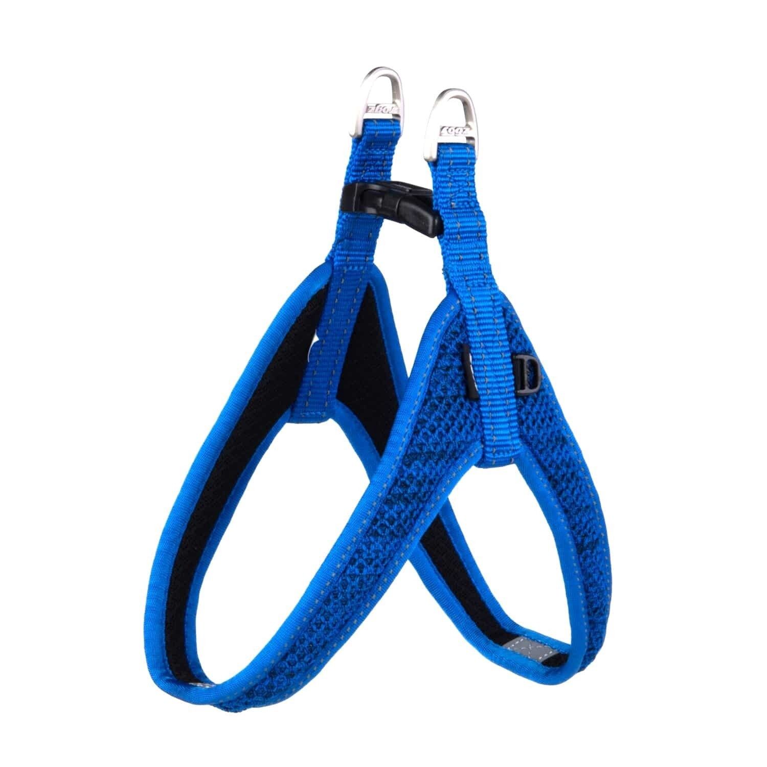Rogz Fast-Fit Harness Small Blue Reflective