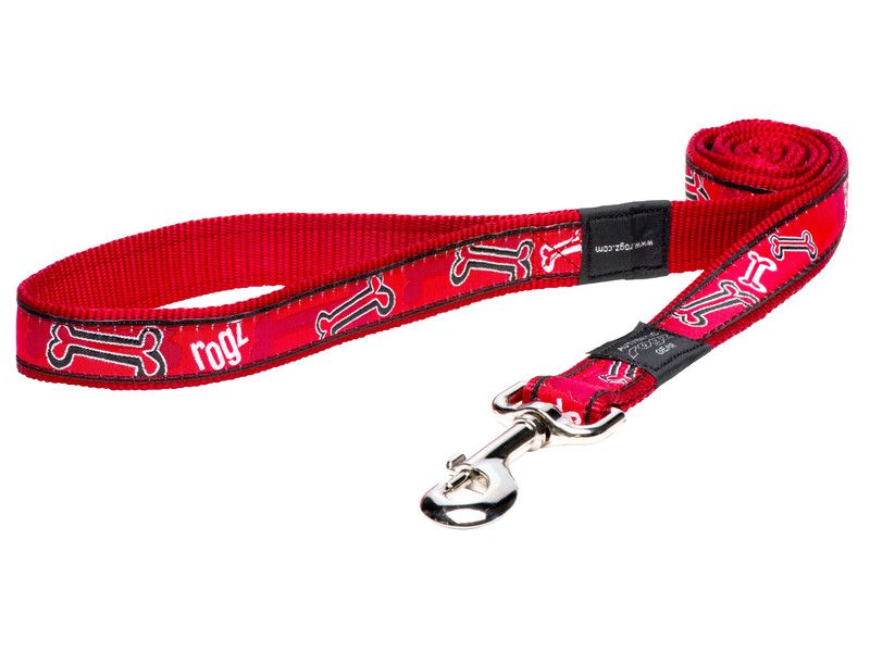 Rogz Fancy Dress Lead Red Bone Medium