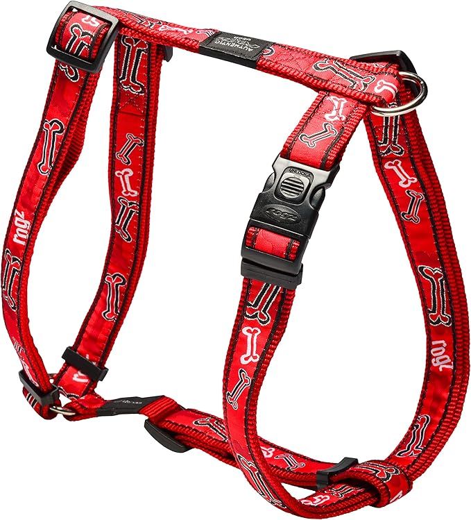 Rogz Fancy Dress Harness Red Bone Large
