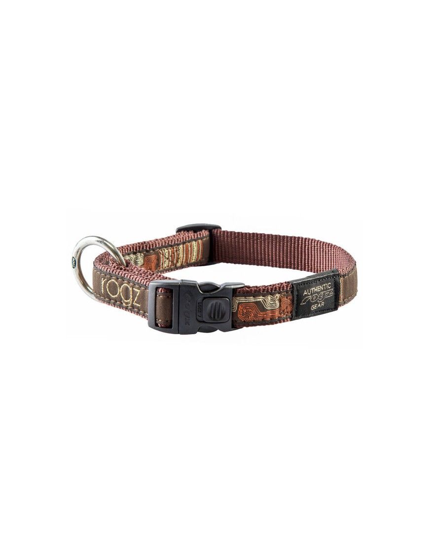 Rogz Fancy Dress Collar Mocha Bone Large