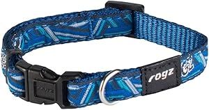 Rogz Fancy Dress Collar Navy Zen Small