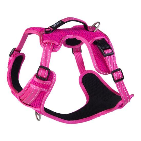 Rogz Explore Padded Harness X-Large Pink Reflective