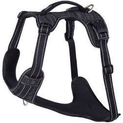 Rogz Explore Padded Harness Large Black Reflective