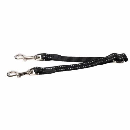 Rogz Double Split Lead Small Black