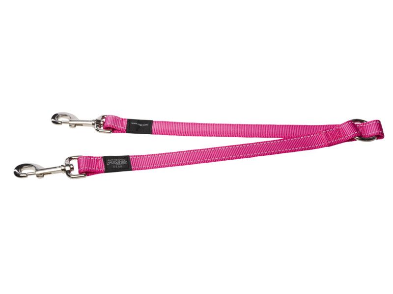 Rogz Double Split Lead Large Pink