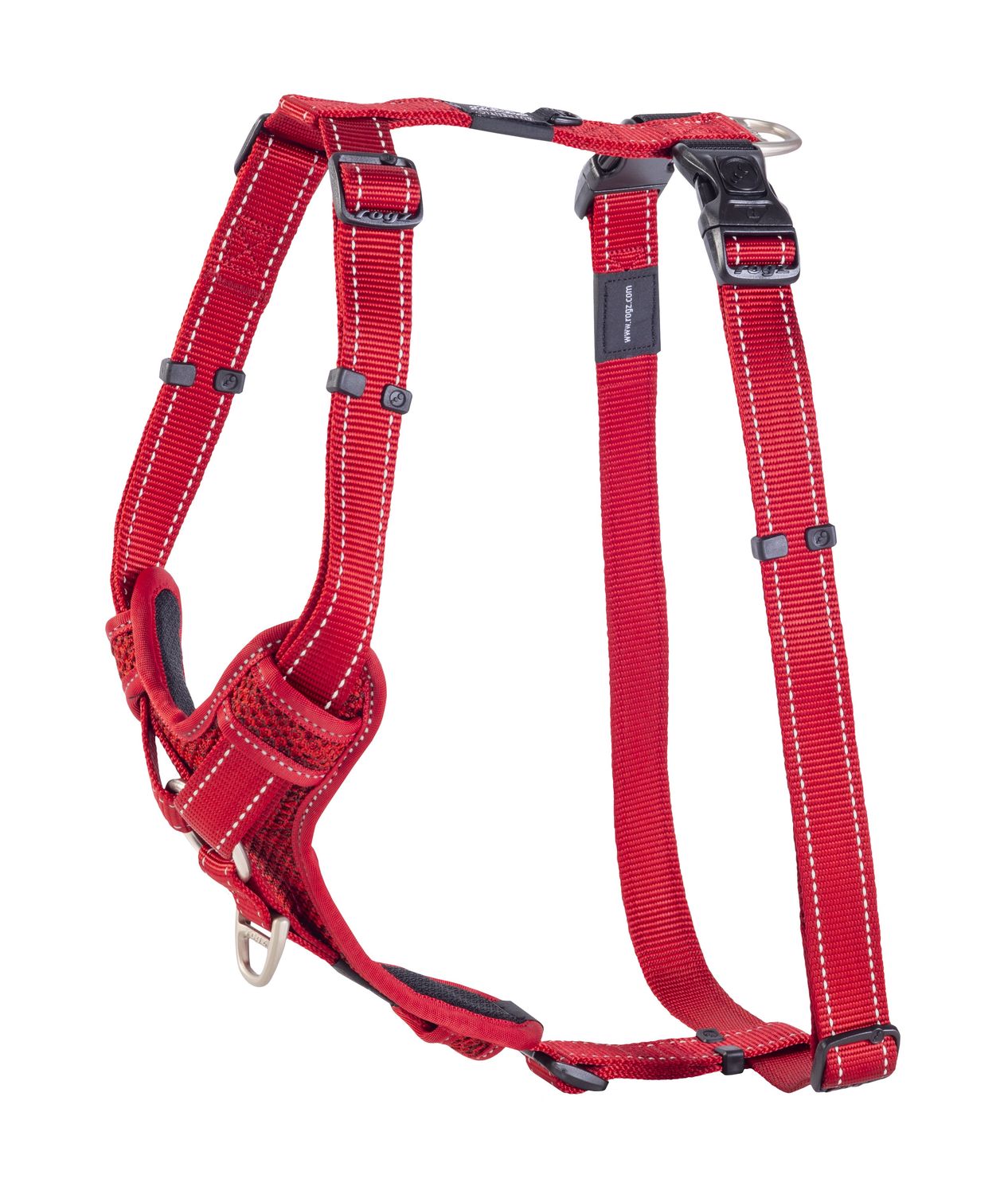 Rogz Control Harness Padded Xlg Red
