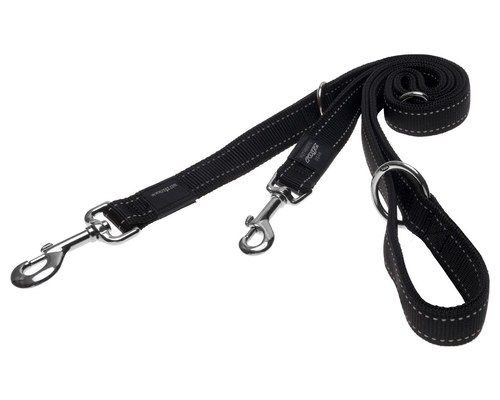 Rogz Classic Lead Xlarge Black Reflective