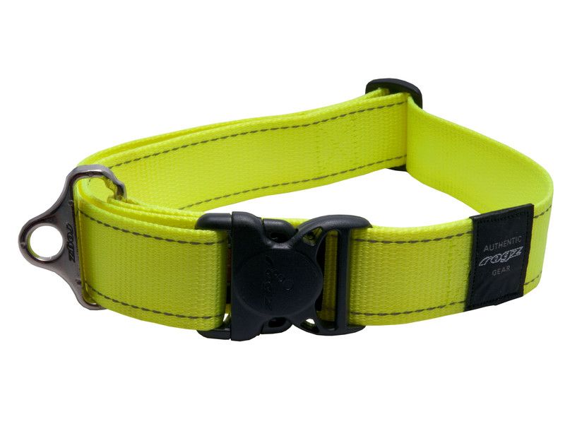 Rogz Classic Collar Xx-Large Yellow Reflective