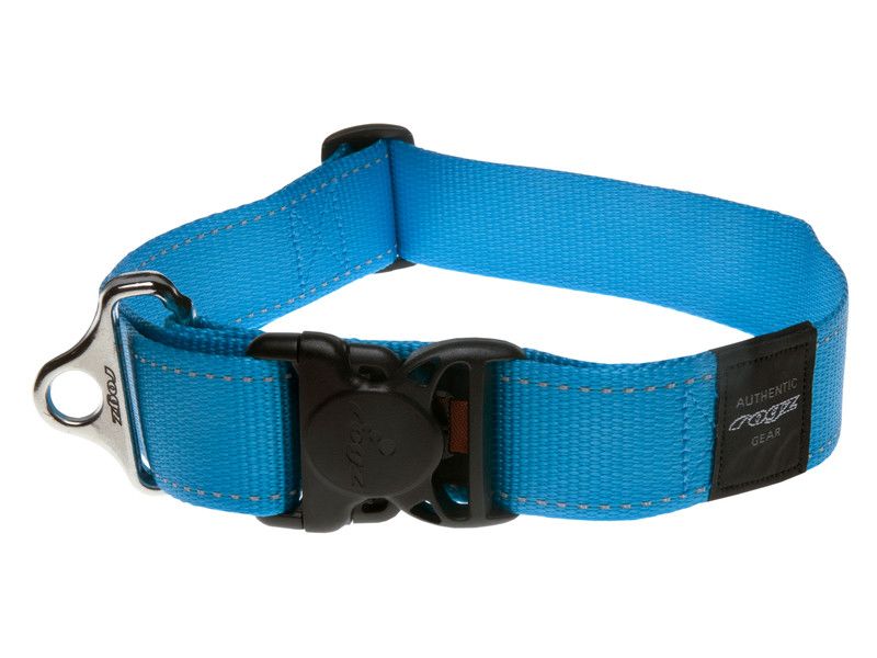 Rogz Classic Collar Xx-Large Turquoise Reflective