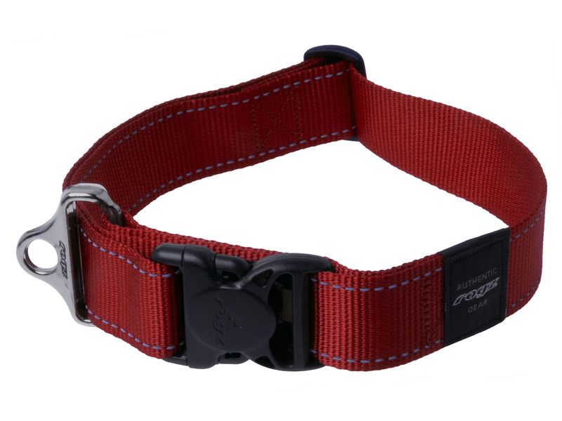 Rogz Classic Collar Xx-Large Red Reflective