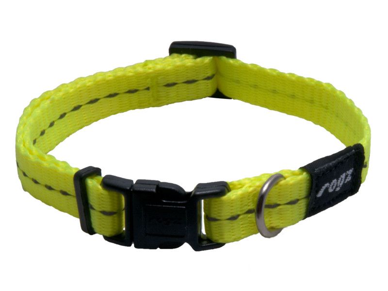 Rogz Classic Collar X-Small Yellow Reflective