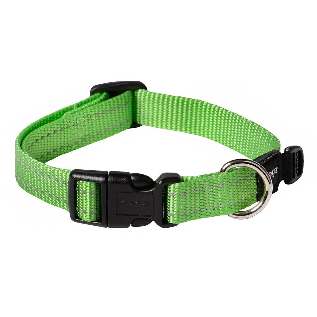 Rogz Classic Collar X-Small Lime Reflective