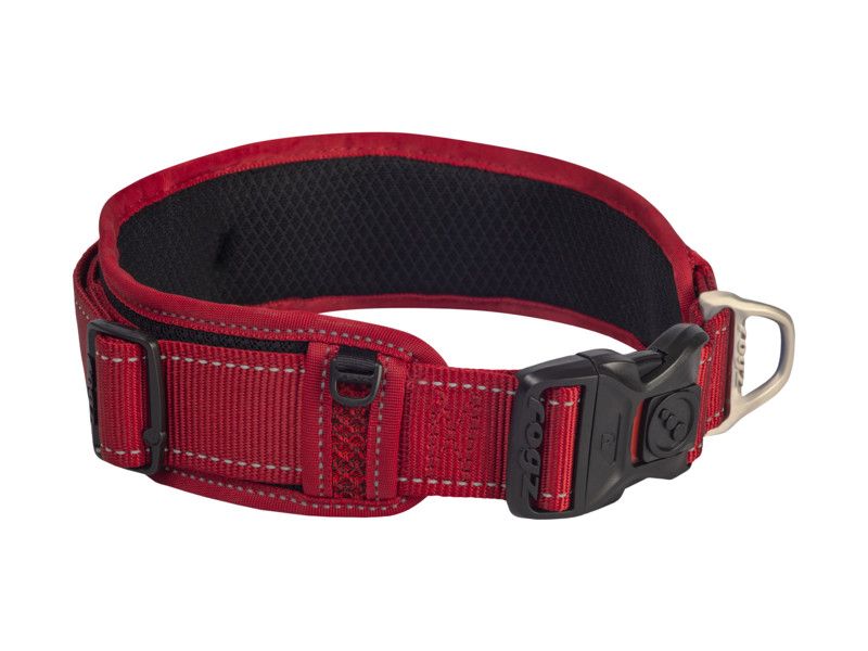 Rogz Classic Collar Padded Xx-Large Red Reflective