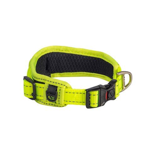 Rogz Classic Collar Padded Large Yellow Reflective