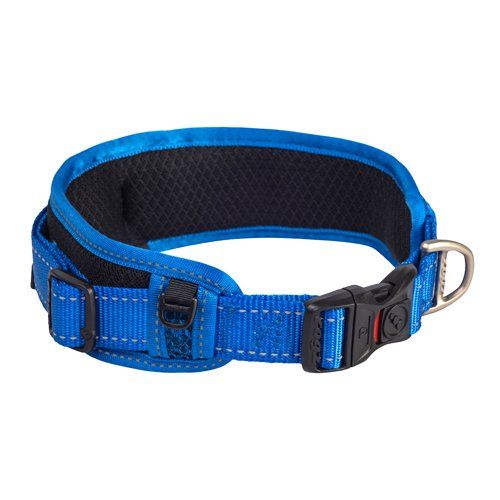 Rogz Classic Collar Padded X-Large Blue Reflective