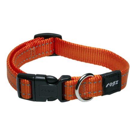Rogz Classic Collar Medium Orange Reflective