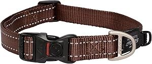 Rogz Classic Collar Large Chocolate Reflective