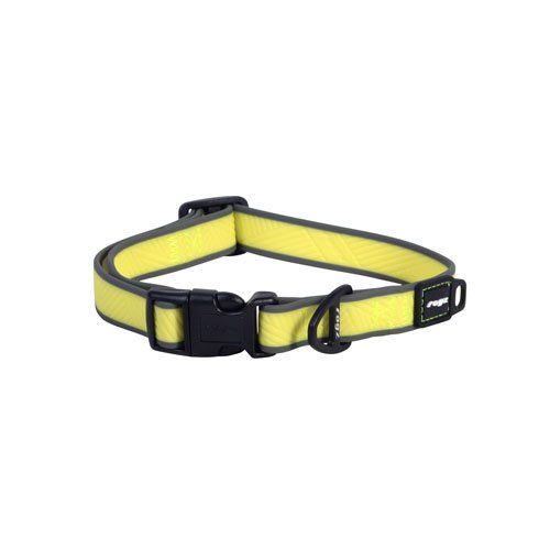 Rogz Amphibian Classic Collar Med Yellow