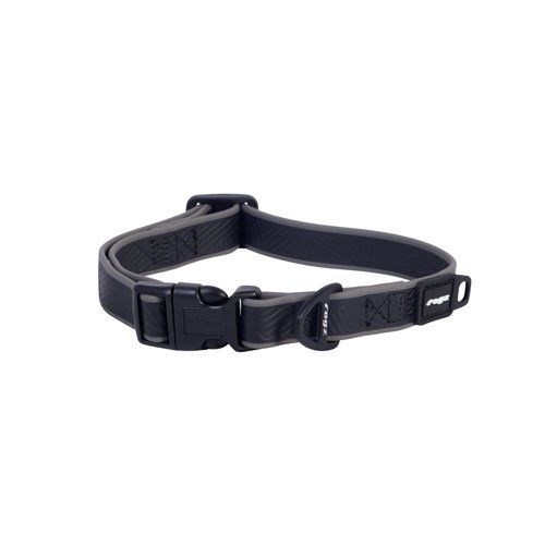 Rogz Amphibian Classic Collar Med Black
