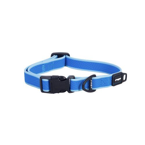 Rogz Amphibian Classic Collar Med Blue