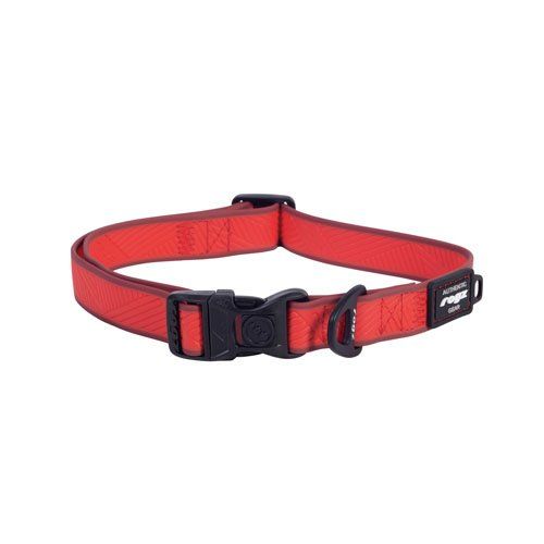 Rogz Amphibian Classic Collar Lrg Red