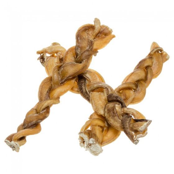 Red Barn Braided Bully Stick Dog 9in