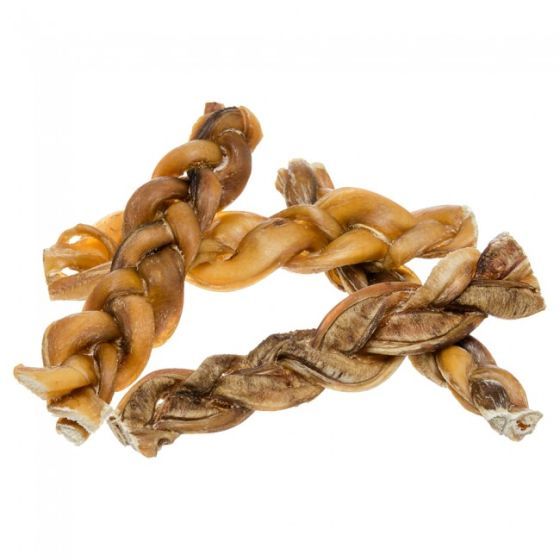 Red Barn Braided Bully Stick 7in