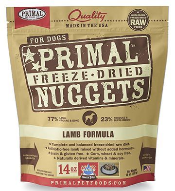 Primal Freeze Dried Lamb Dog 14Oz