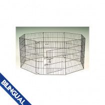 Precision Pet Ultimate Play Yard Exercise Pen Black