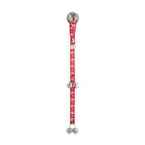 Poochie Bells The Original Dog Doorbell Signature Tracks Collection Red 25&quot;