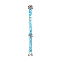 Poochie Bells The Original Dog Doorbell Signature Tracks Collection Baby Blue 25&quot;