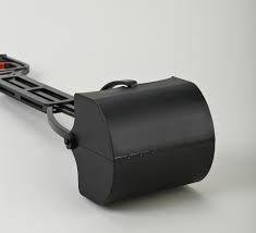 Plastic Scoop Plain Black 25in
