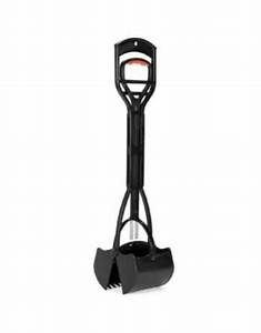 Plastic Scoop Rake Black 25in