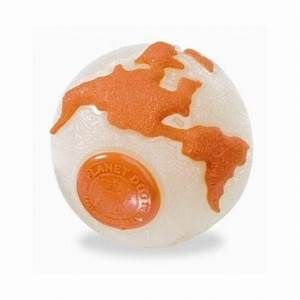 Planet Dog Orbee-Tuff Planet Ball Dog Toy Orange &amp; Glow Large