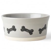 Petrageous Classy Bones Dog Bowl 7&quot;
