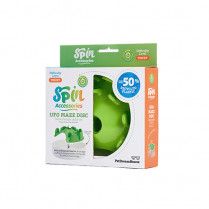 PetDreamHouse Spin Interactive Slow Feeder Accessory Tricky Level UFO Maze Green