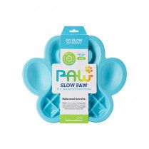 PetDreamHouse Paw Dish Slow Feeder Blue