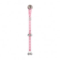 PoochieBells The Original Dog Doorbell Signature Tracks Collection Pink 25&quot;