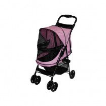 Pet Gear Happy Trails Lite No-Zip Stroller Pink Diamond